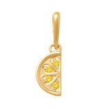 14K Solid Gold Cubic Zirconia Pendants