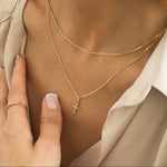 Diamond Gothic Cross Pendant - Anygolds