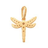 CZ Studded Dragonfly Pendant