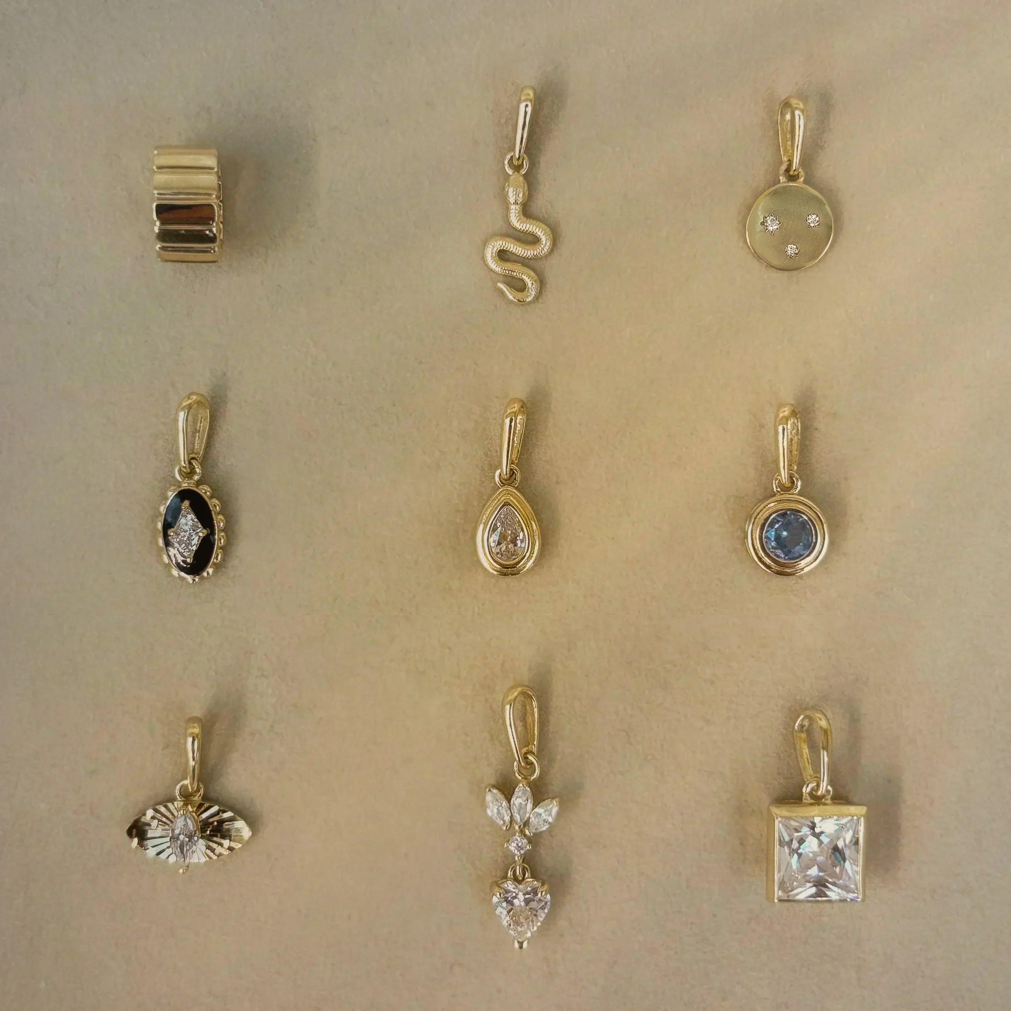 14K Solid Gold Charms – The Charm Edit (9 Styles) – Anygolds