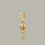 Aqua Gem Round Charm