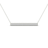 Diamond Micro-pavé Bar Necklace