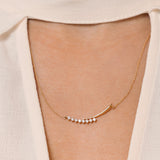 Diamond Smile Bar Necklace