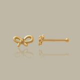 Open Bow Nose Stud