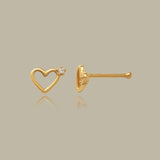 Tiny Gem Heart Nose Stud