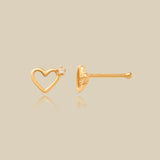 Tiny Gem Heart Nose Stud
