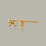 Sparkle Bow Nose Stud
