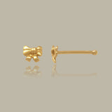 Mini Ribbon Bow Nose Stud