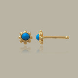 Turquoise Bloom Nose Stud