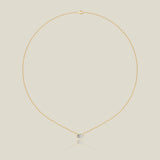 Oval Bezel Lab Grown Diamond Necklace