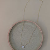 Oval Bezel Lab Grown Diamond Necklace