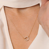 O Diamond Necklace
