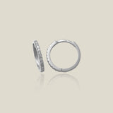 Prong Diamond Hoop Earrings