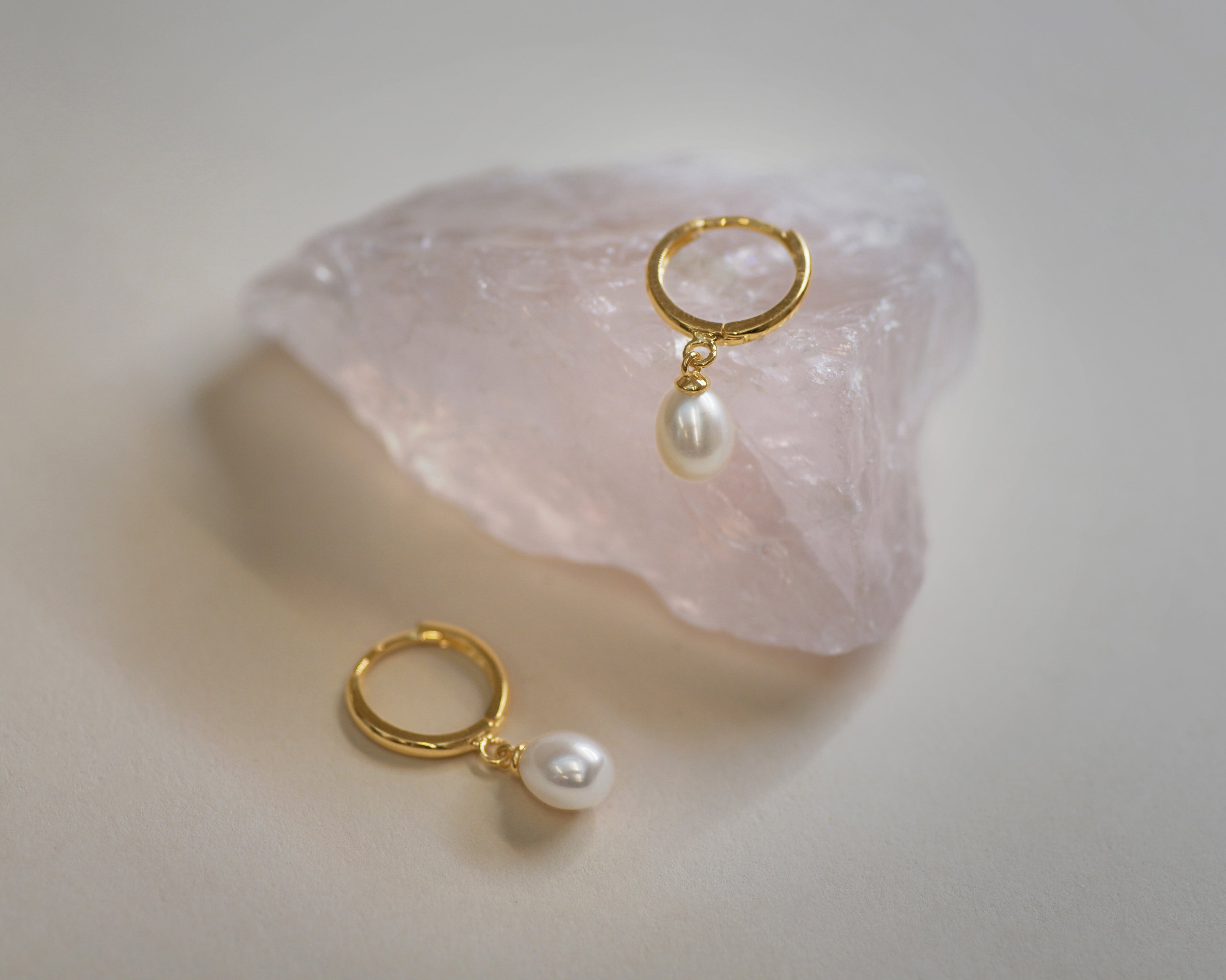 Pearl Drop Earrings - Anygolds