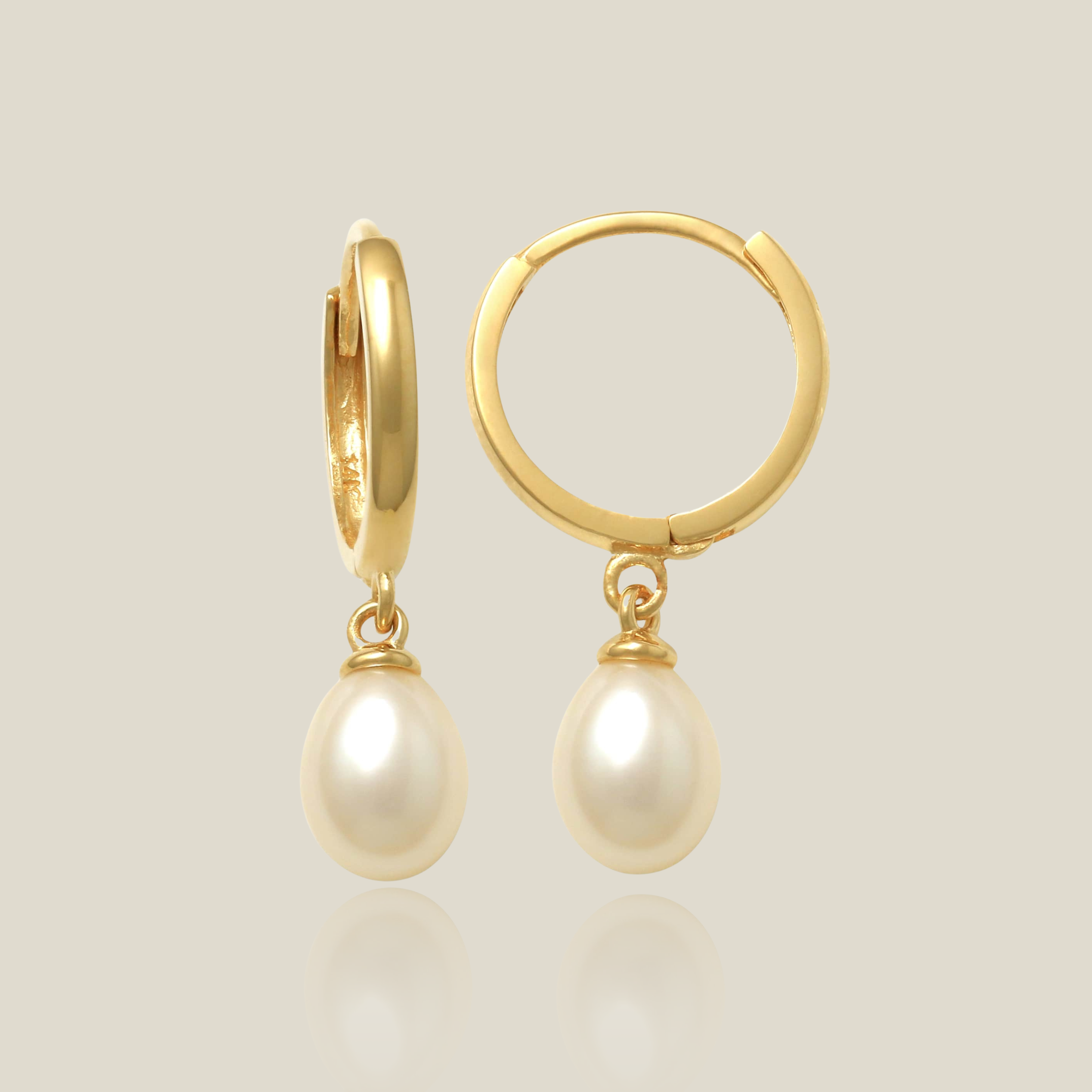 Pearl Drop Earrings - Anygolds