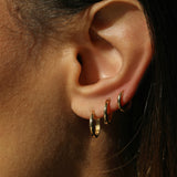 Seamless Huggie Hoop Earrings