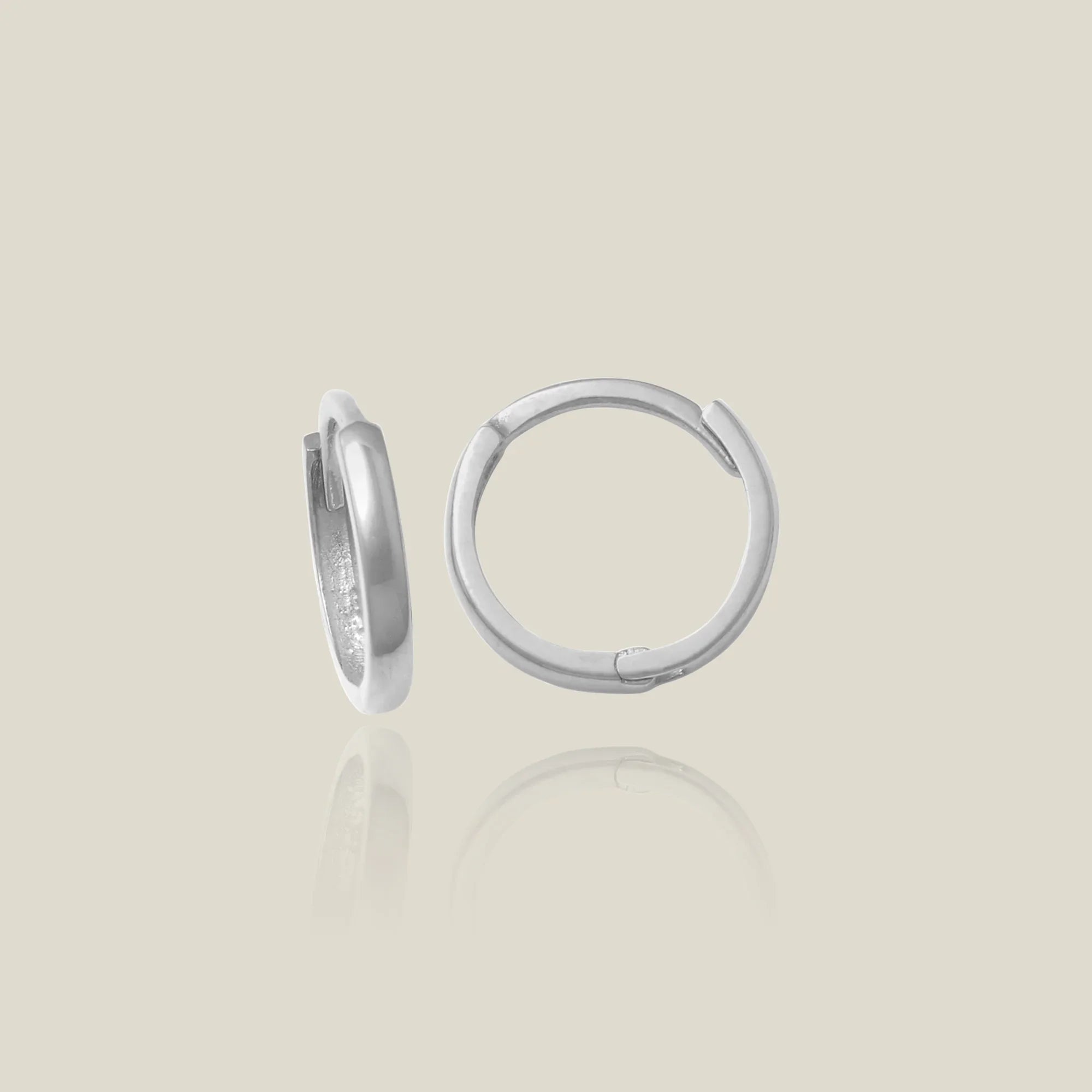 Seamless Huggie Hoop Earrings (Multiple Sizes) - Anygolds