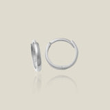14K Solid Gold Seamless Huggie Hoop Earrings (Multiple Sizes) – Anygolds