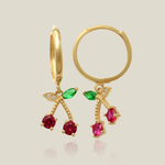 Cherry Drop Earrings - Anygolds