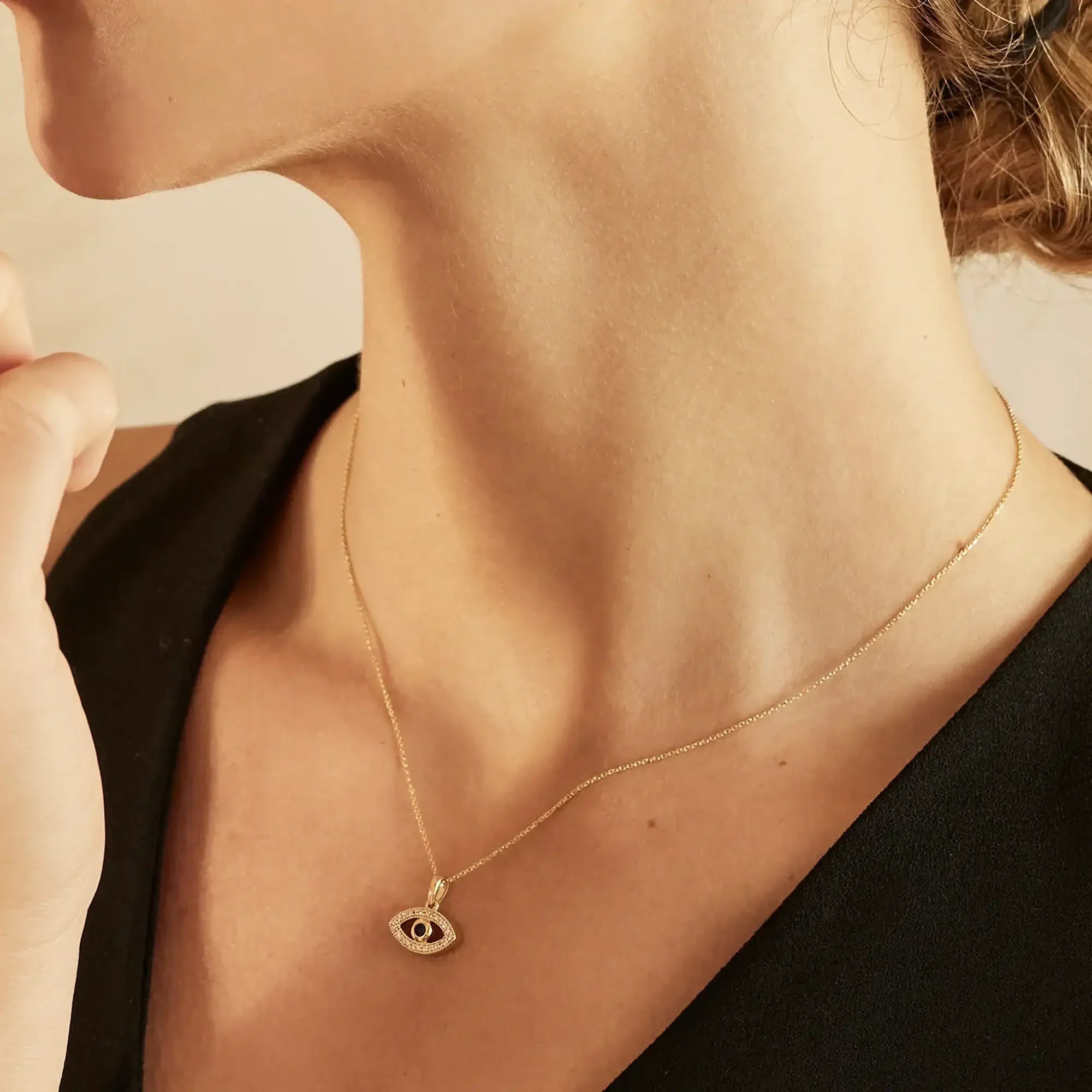 Cartier evil eye necklace Clearance