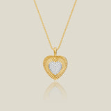 Pavé Heart Lab Grown Diamond Pendant