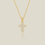 Pavé Cross Lab Grown Diamond Pendant