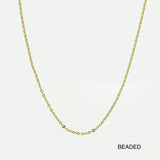 14K Solid Gold Necklace Chain – Anygolds