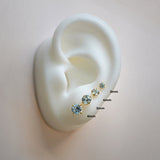 CZ Round Stud Earrings