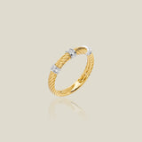 Triple Pavé Lab Grown Diamond Cable Ring