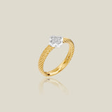 Clover Lab Grown Diamond Cable Ring