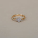 Clover Lab Grown Diamond Cable Ring