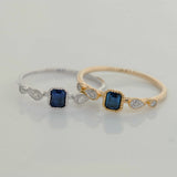 Diamond with Gemstone Ring - Ruby, Sapphire, Emerald
