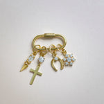 14K Solid Gold Oval Carabiner Screw Connector – Anygolds
