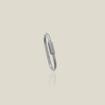 14K Solid Gold Oval Carabiner Screw Connector – Anygolds