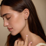 Diamond Chain Threader Drop Earrings