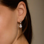 14K Solid Gold Triple Teardrop Stud Earrings – Anygolds