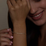 Bezel Set Lab-Grown Diamond Tennis Bracelet