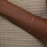 Bezel Set Lab-Grown Diamond Tennis Bracelet