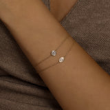 Oval Bezel Lab-Grown Diamond Bracelet