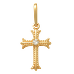 Diamond Gothic Cross Pendant - Anygolds