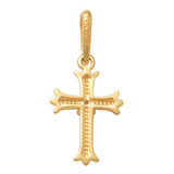 Diamond Gothic Cross Pendant - Anygolds