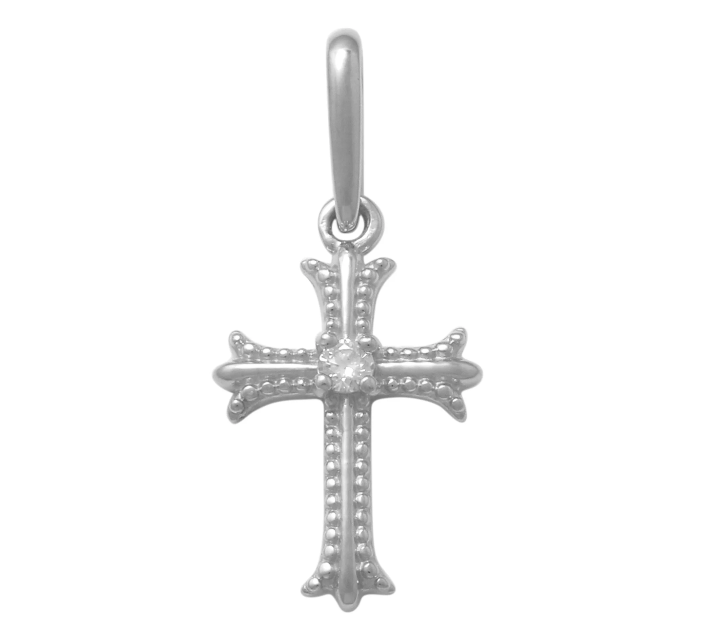 Diamond Gothic Cross Pendant - Anygolds