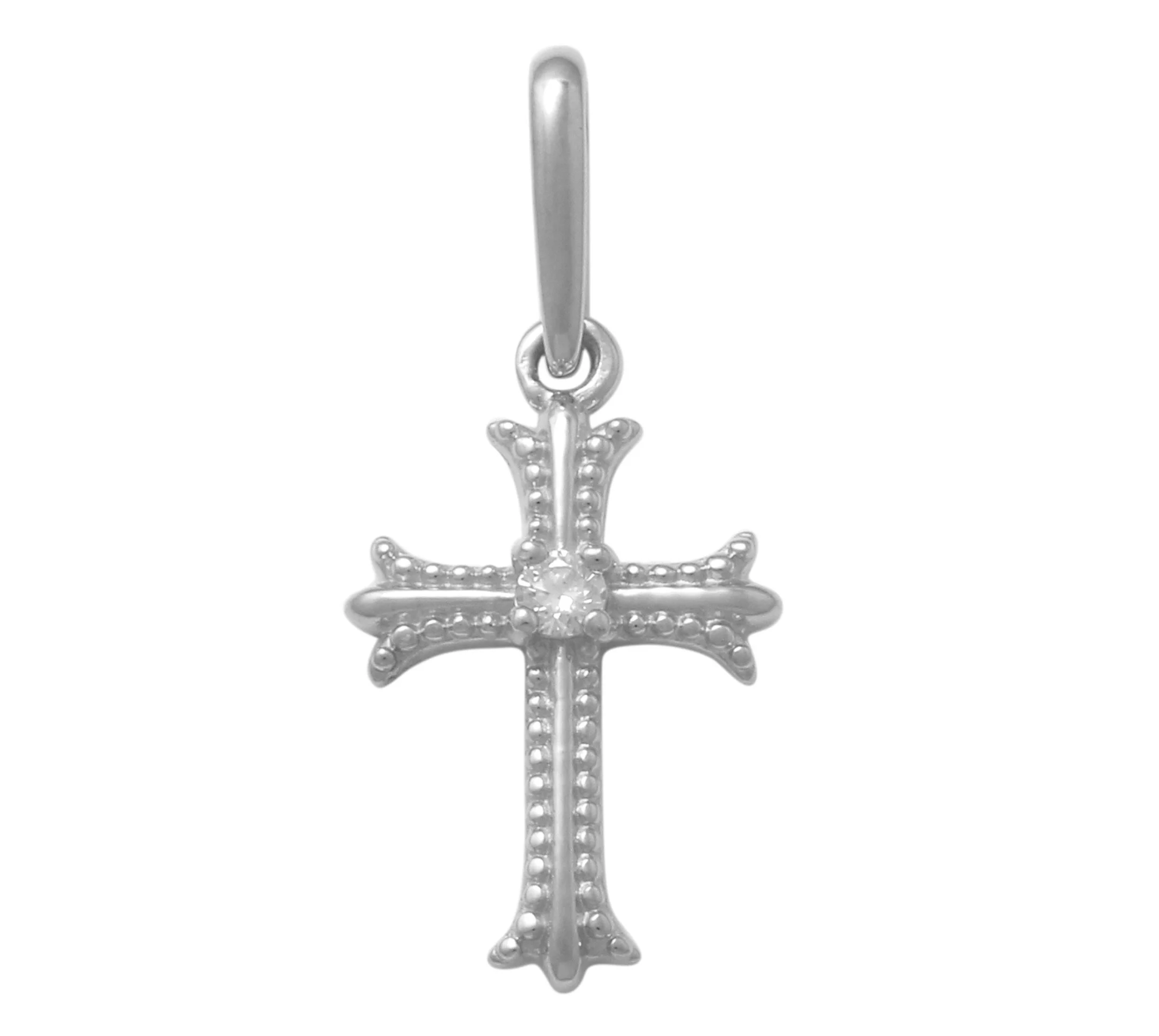 Diamond Gothic Cross Pendant - Anygolds