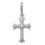 Diamond Gothic Cross Pendant - Anygolds