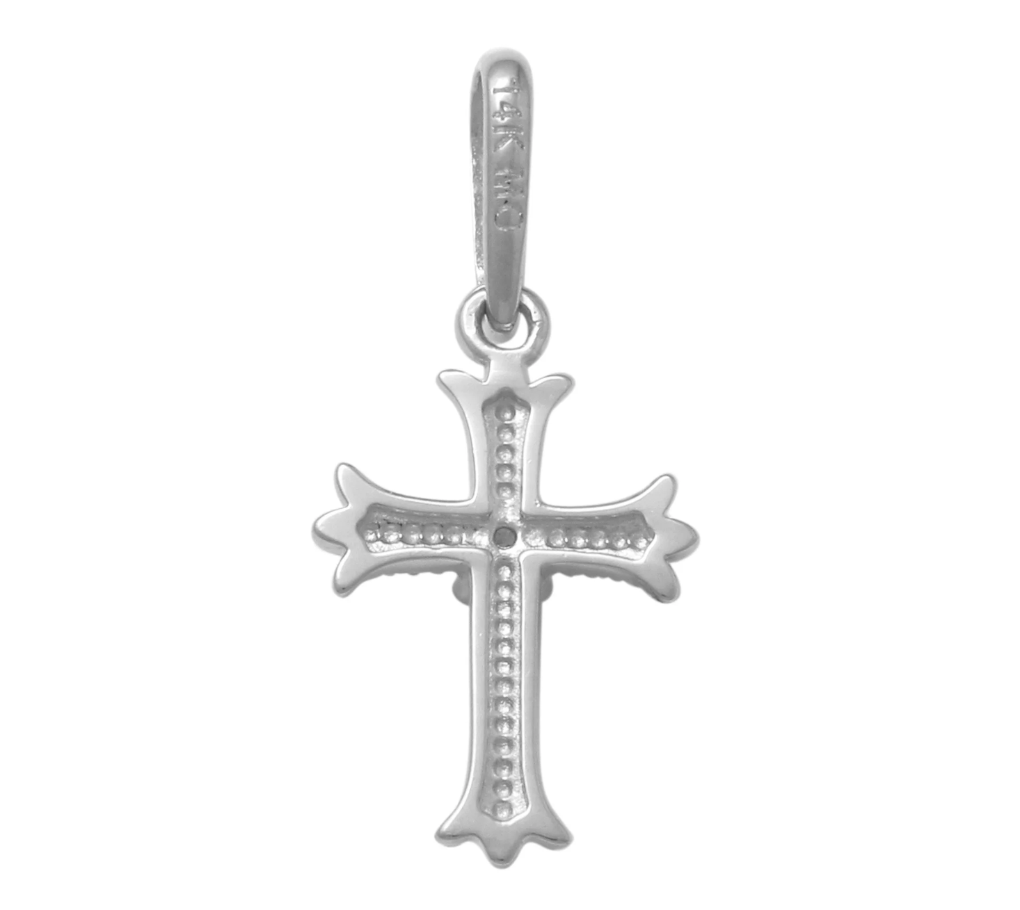 Diamond Gothic Cross Pendant - Anygolds