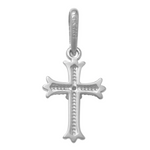 Diamond Gothic Cross Pendant - Anygolds