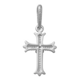 Diamond Gothic Cross Pendant - Anygolds