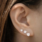 Aretes con billones de circonitas