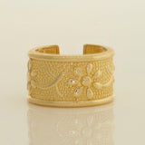 Bold Vintage Flower Ear Cuff