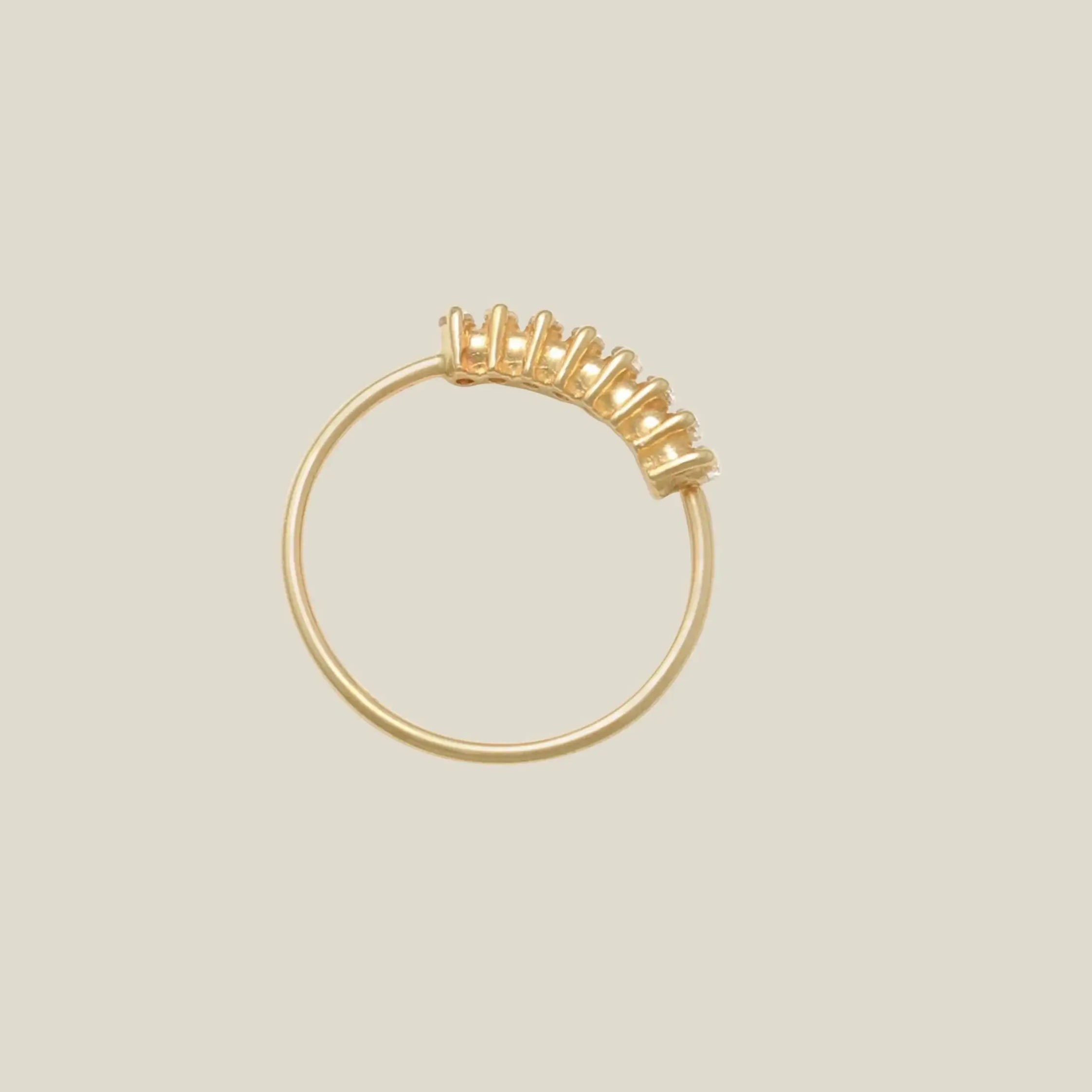 14K Solid Gold Baguette CZ Endless Hoop – Anygolds